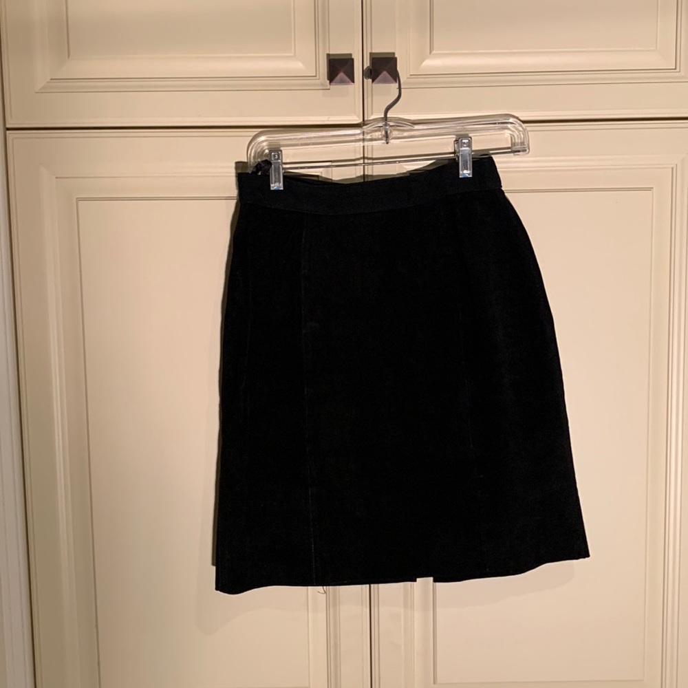 Vintage The Limited Black Leather Skirt